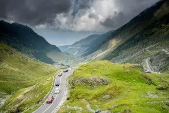 transfagarasan road in Romania